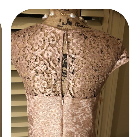 NEW Kay Unger New York Lace Overlay Dress Sz16 - Picture 2 of 8